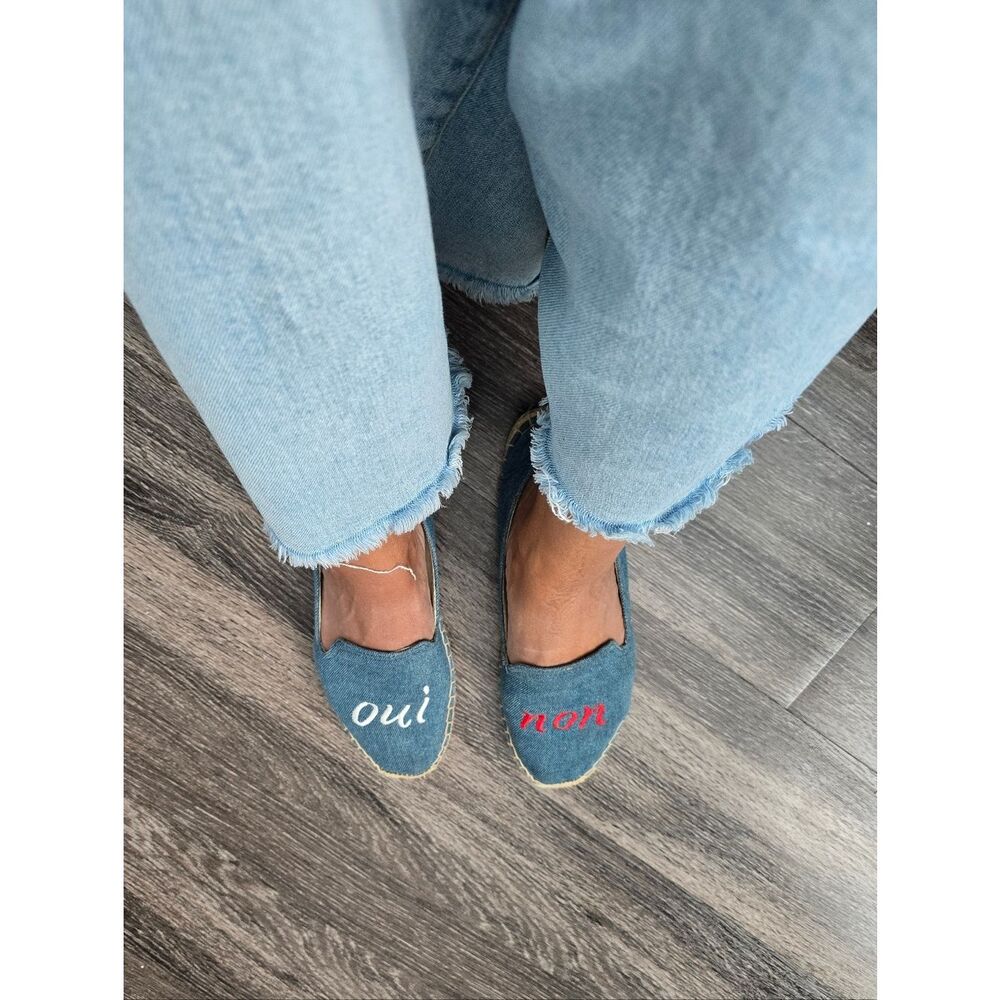Soludos Blue Denim Slip-On Espadrilles